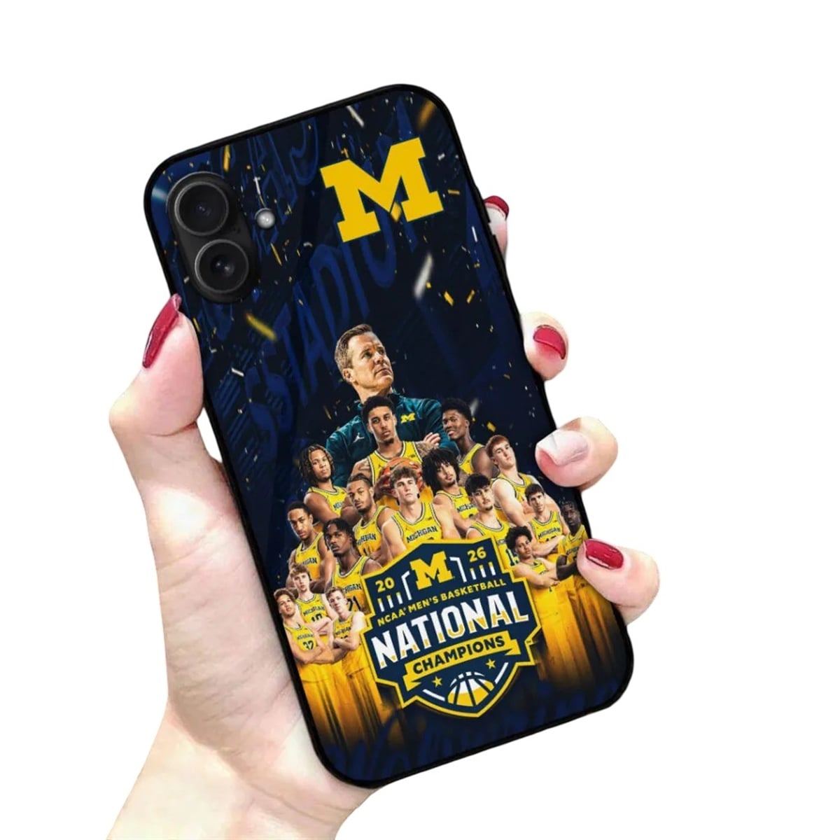2026 Michigan Basketball National Champions Phone Case 2 2026 Michigan Basketball National Champions Phone Case 2