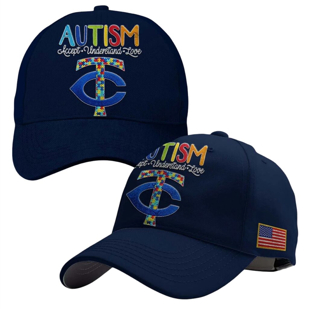 2026 Minnesota Twins Autism Accept Understand Love Hat - Grishko