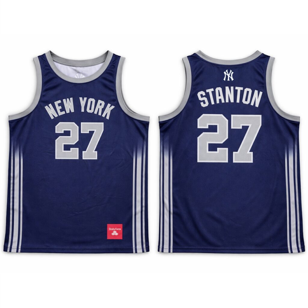 2026 New York Yankees Giancarlo Stanton Basketball Jersey Night Giveaway 1