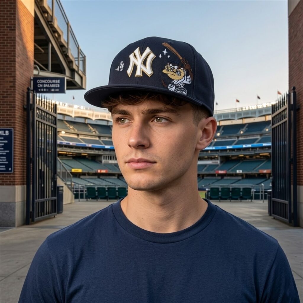 2026 New York Yankees Looney Tunes Tasmanian Devil Hat 0