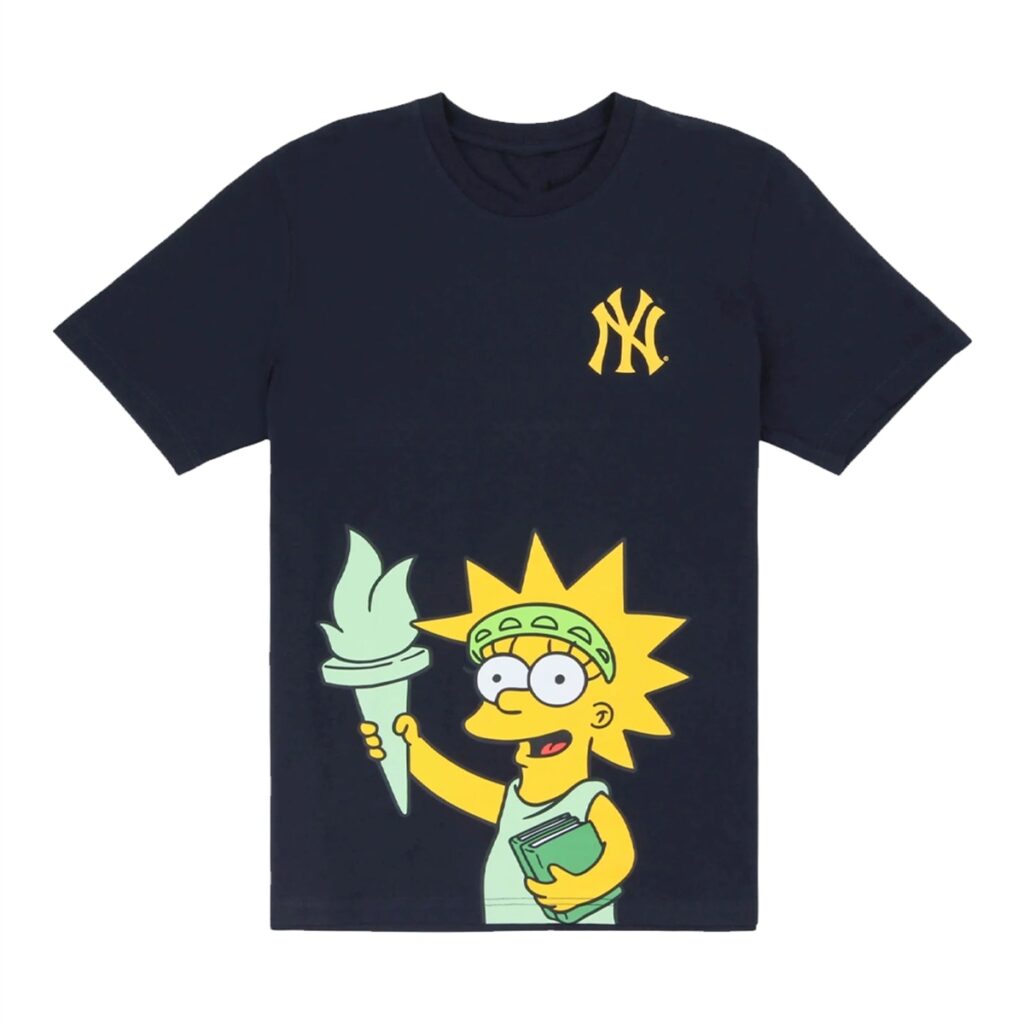 2026 New York Yankees Simpsons Lisa Statue of Liberty Shirt 1 1