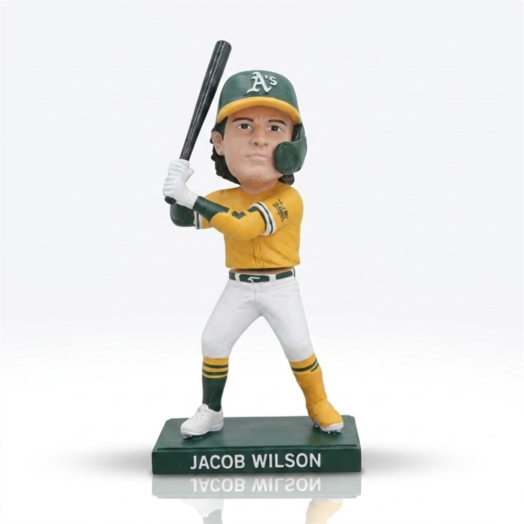 2026 Oakland Athletics Jacob Wilson Bobblehead Giveaway 1