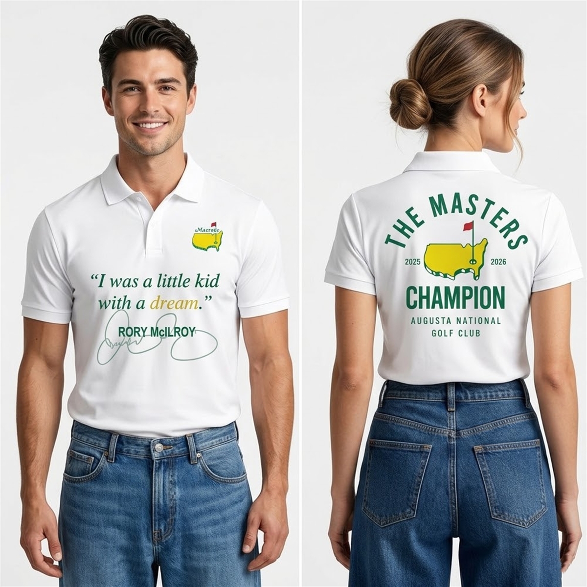 2026 Rory McIlroy I Was A Little Kid With A Dream The Masters Champion Polo Shirt 2 2026 Rory McIlroy I Was A Little Kid With A Dream The Masters Champion Polo Shirt 2