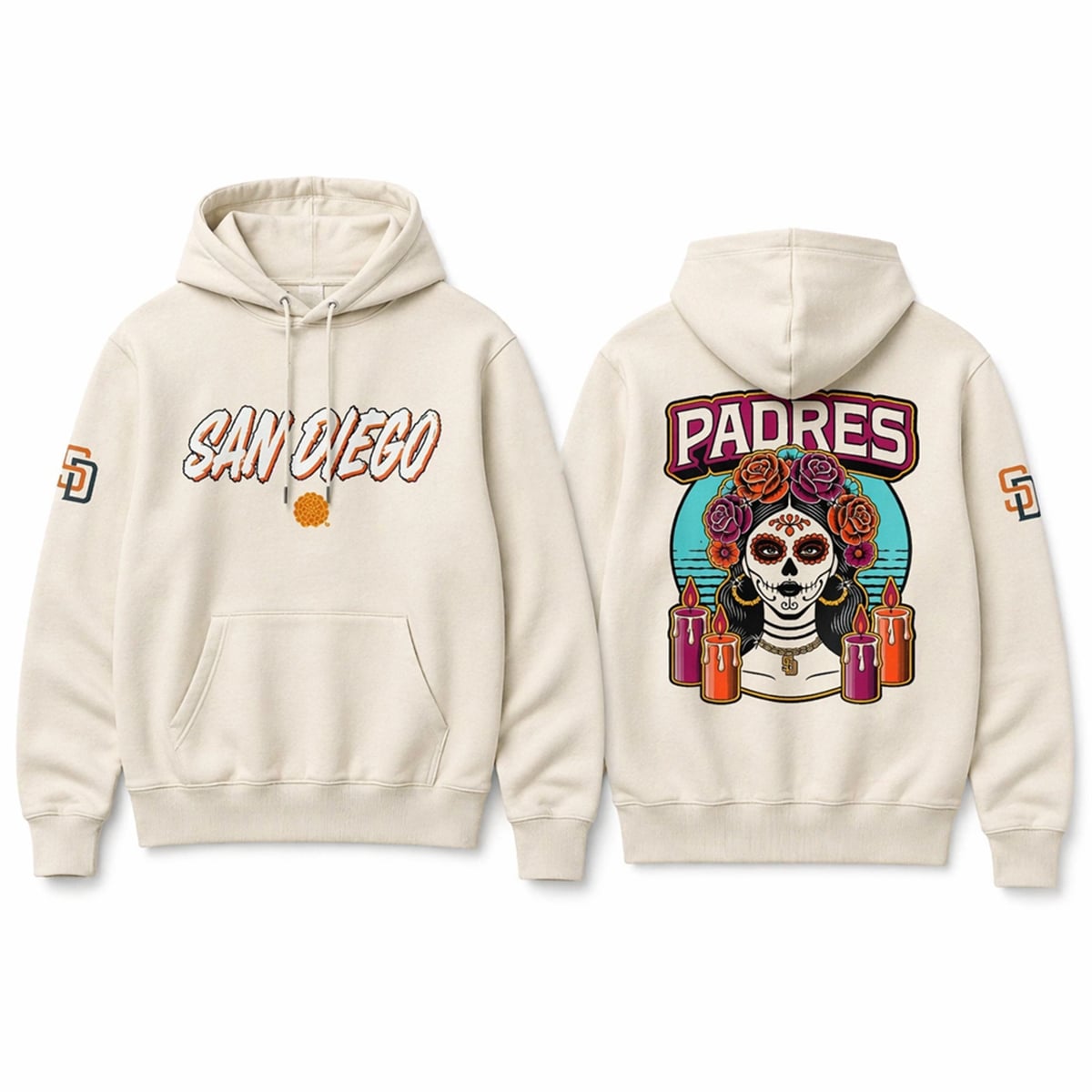 San Diego Padres La Catrina 2026 City Connect Hoodie 1 2026 San Diego Padres La Catrina City Connect Hoodie 1