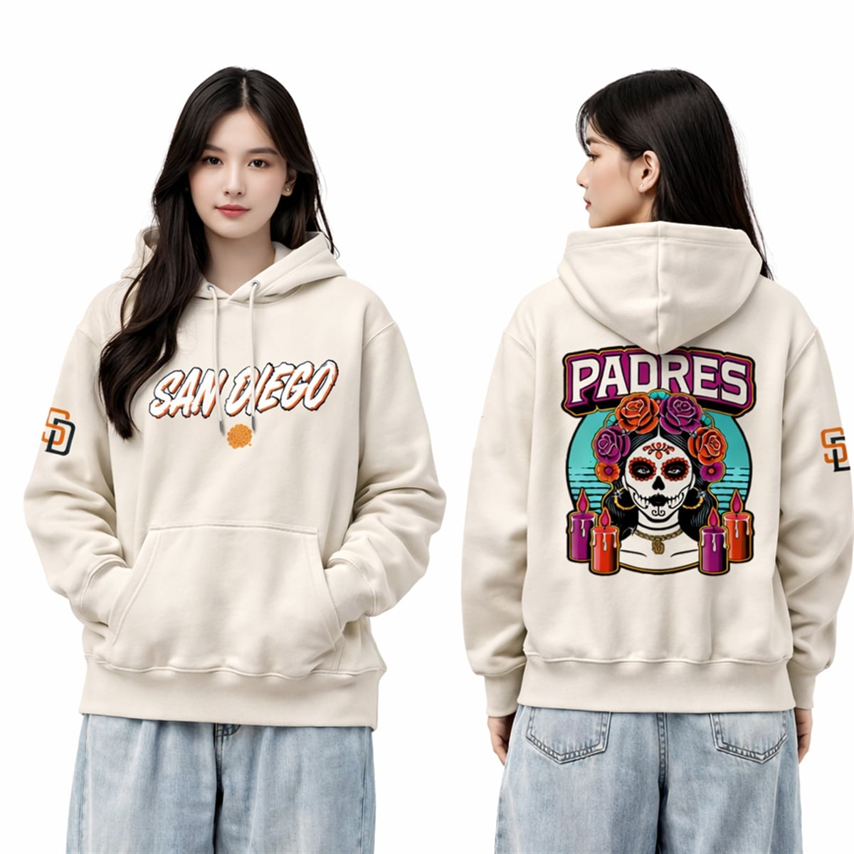 San Diego Padres La Catrina 2026 City Connect Hoodie San Diego Padres La Catrina 2026 City Connect Hoodie