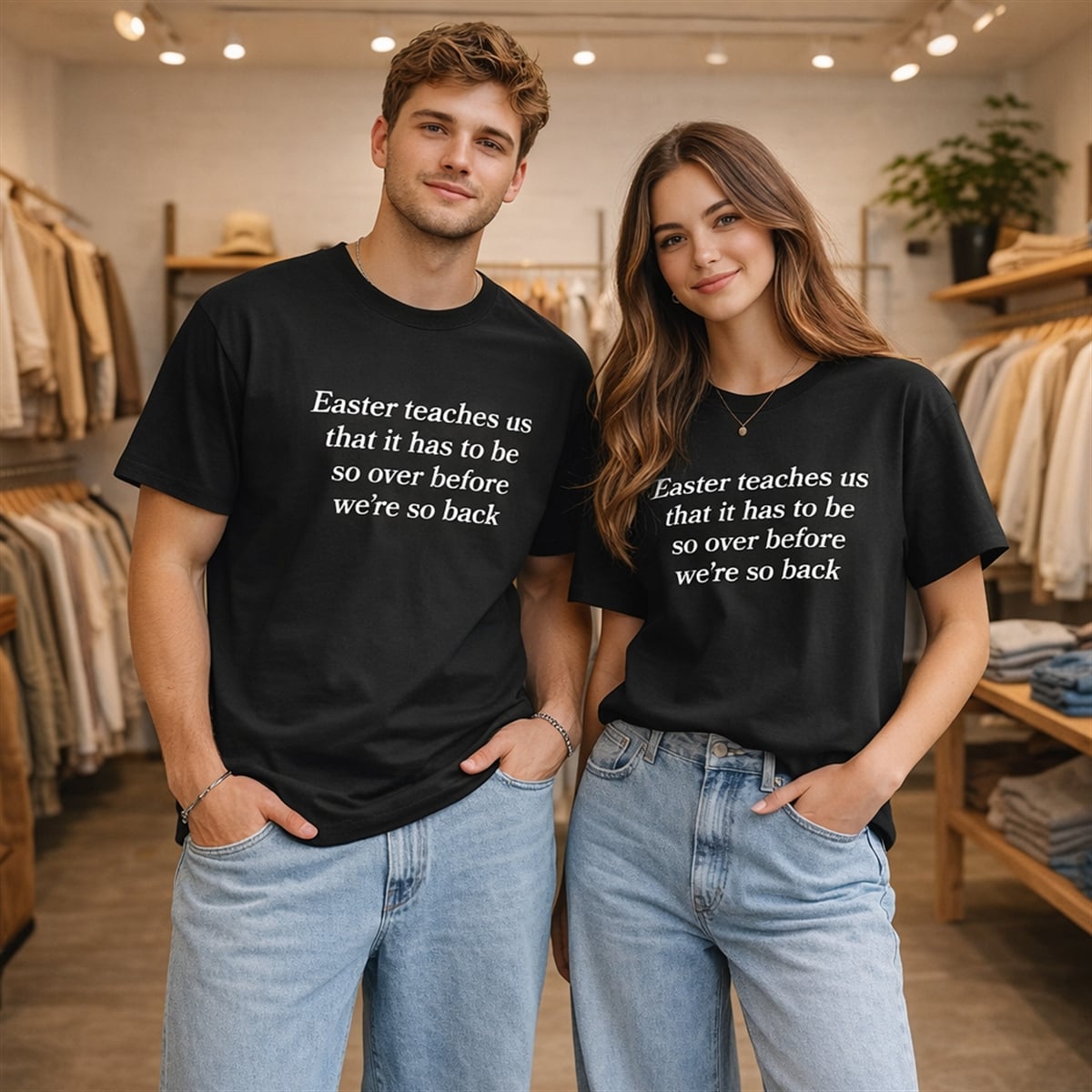 Easter Teaches Us That It Has To Be So Over Before We're So Back Shirt Easter Teaches Us That It Has To Be So Over Before We're So Back Shirt