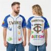 5 2026 Minnesota Twins Autism Awareness Day Jersey