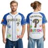 5 2026 Philadelphia Phillies Autism Awareness Day Jersey