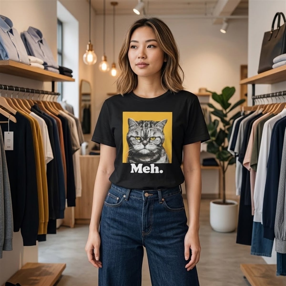 5 90 Day The Single Life Meh Cat Shirt