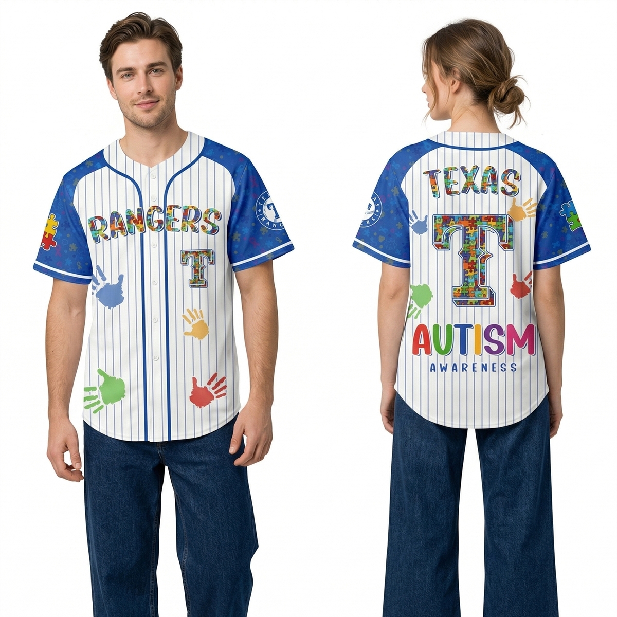 6 2026 Texas Rangers Autism Awareness Day Jersey 6 2026 Texas Rangers Autism Awareness Day Jersey