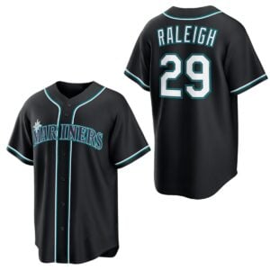 2026 Seattle Mariners Cal Raleigh Black Out Jersey 1