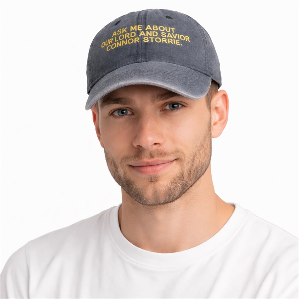 Ask Me about Our Lord and Savior Connor Storrie Hat 2 Ask Me about Our Lord and Savior Connor Storrie Hat 2