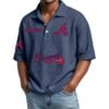 Atlanta Braves EST 1871 Waffle Polo Shirt 1