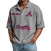Atlanta Braves EST 1871 Waffle Polo Shirt 2