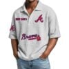 Atlanta Braves EST 1871 Waffle Polo Shirt 3