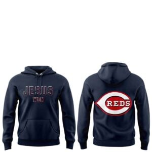 1 2026 Cincinnati Reds Jesus Won Hoodie