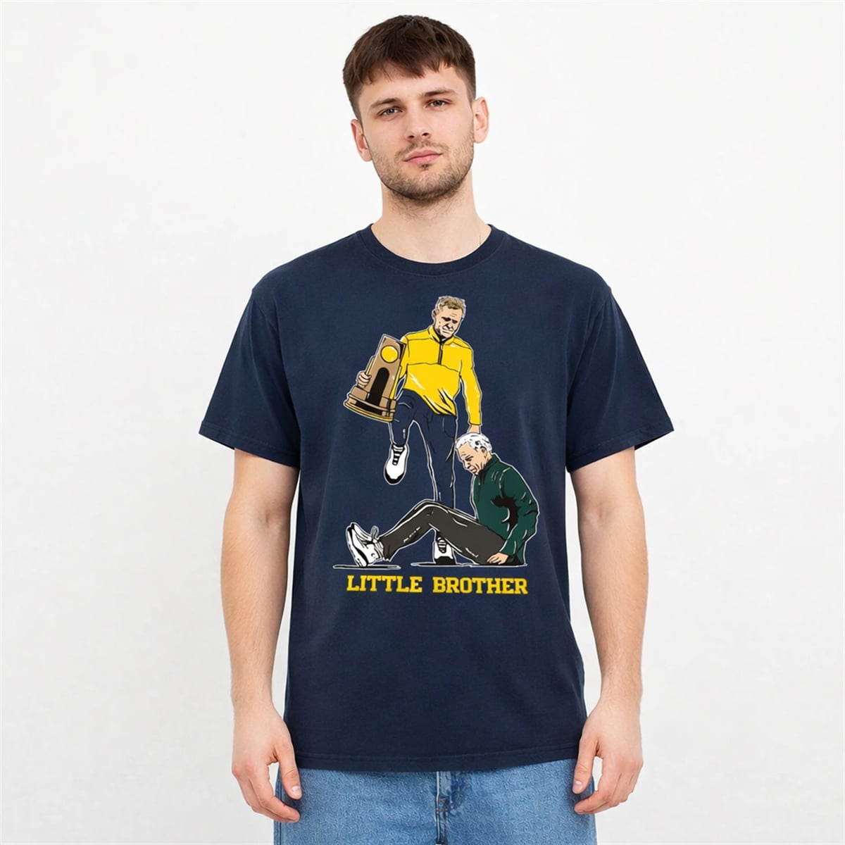 Coach Michigan Wolverines Dusty May Little Brother Shirt 2 Coach Michigan Wolverines Dusty May Little Brother Shirt 2