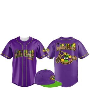 1 2026 Biloxi Shuckers King Cakes Mardi Gras Jersey