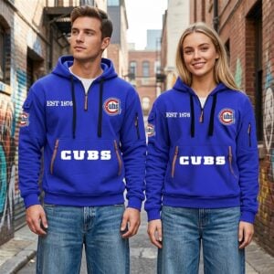 0 2026 Chicago Cubs EST 1876 Quarter Zip Hoodie