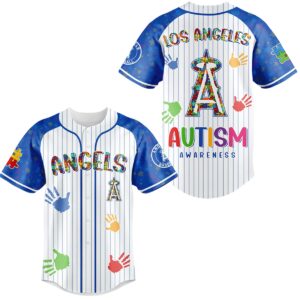 1 2026 Los Angeles Angels Autism Awareness Day Jersey