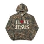 Lamar Jackson I Love Jesus Hoodie Camo