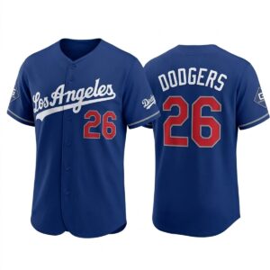 1 2026 Los Angeles Dodgers Alternate Uniform Blue Jersey