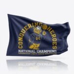 Michigan Wolverines Basketball Conquering Heroes National Champions 2025 2026 Flag
