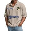 Milwaukee Brewers EST 1969 Waffle Polo Shirt 2