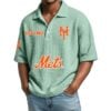 New York Mets EST 1962 Waffle Polo Shirt 2