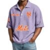 New York Mets EST 1962 Waffle Polo Shirt 3
