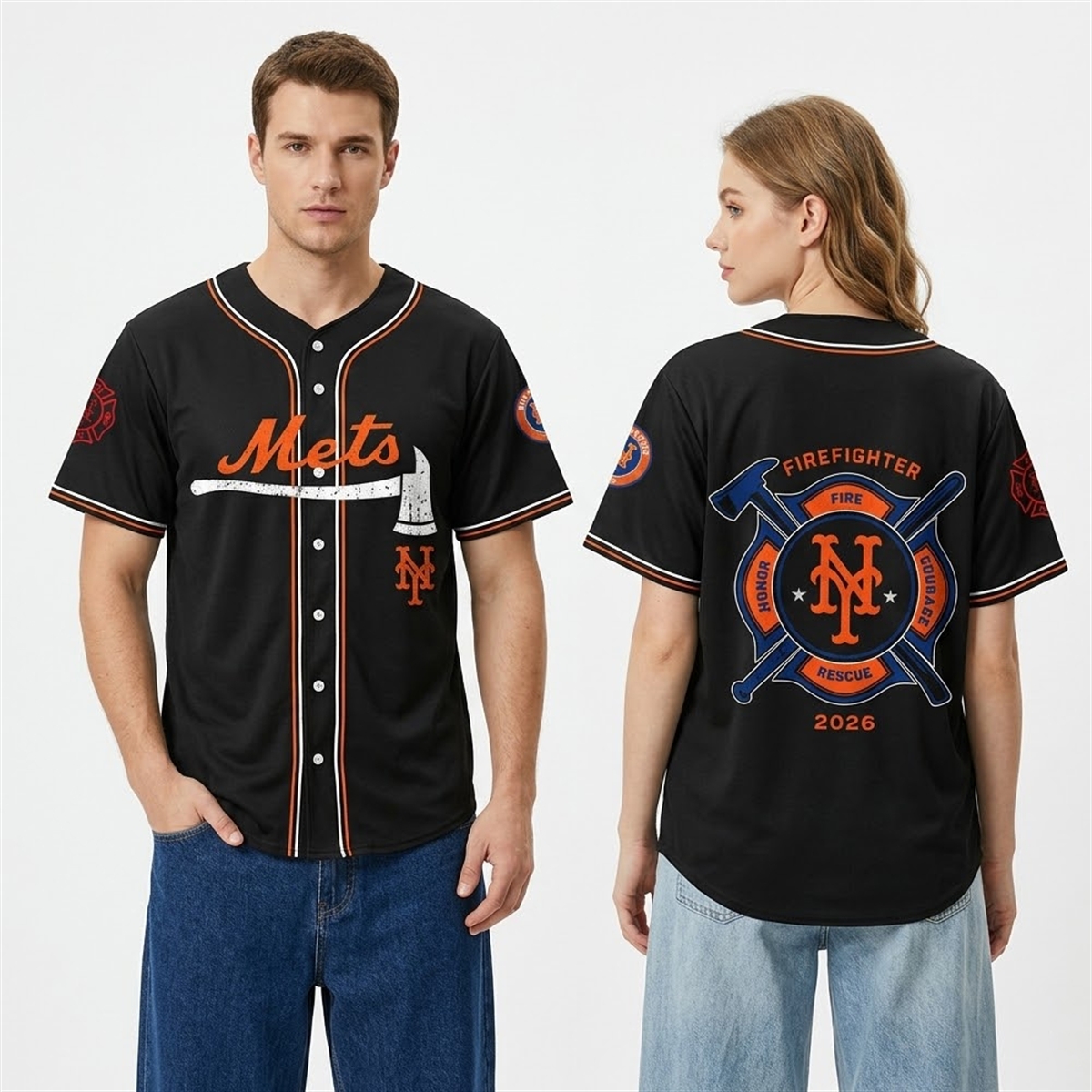 New York Mets National Firefighter Appreciation 2026 Jersey 2 New York Mets National Firefighter Appreciation 2026 Jersey 2