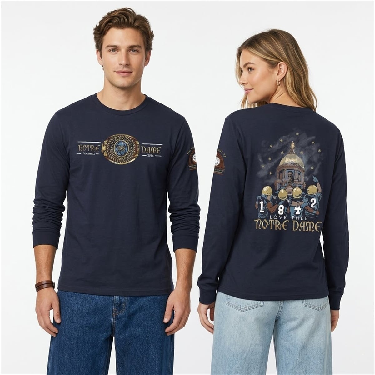 Notre Dame Football 2026 Love Thee Notre Dame Sweatshirt 5
