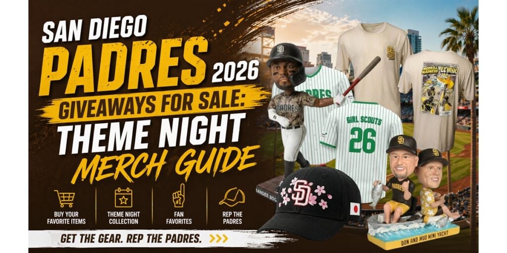 San Diego Padres 2026 Giveaways for Sale Best Theme Night Merch Guide