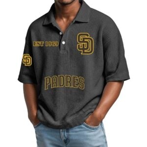 San Diego Padres EST 1969 Waffle Polo Shirt 1