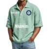 Seattle Mariners EST 1977 Waffle Polo Shirt 2