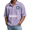 Seattle Mariners EST 1977 Waffle Polo Shirt 5