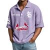 St Louis Cardinals EST 1882 Waffle Polo Shirt 2