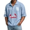 St Louis Cardinals EST 1882 Waffle Polo Shirt 5