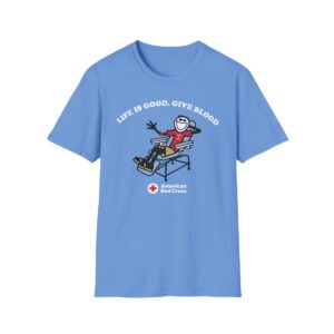 1 Red Cross Life Is Good Give Blood Shirt