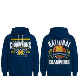 1 Michigan Wolverines Final Four Basketball Champions 2026 Hoodie