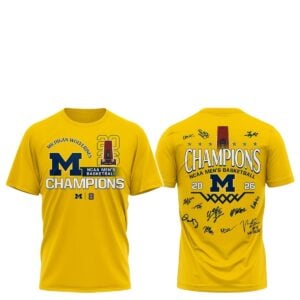 1 2026 Michigan Wolverines Mens Basketball Champions Shirt
