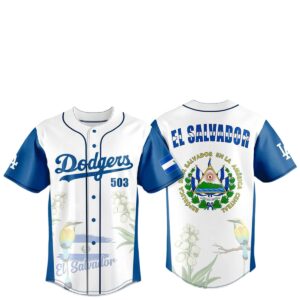 2026 Los Angeles Dodgers Salvadoran Heritage Day Jersey 1