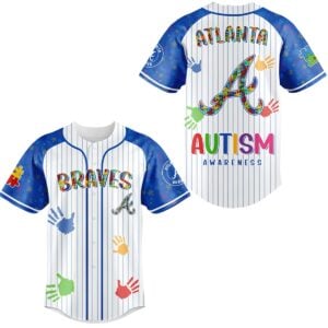 1 2026 Atlanta Braves Autism Awareness Day Jersey