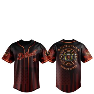 2026 Detroit Tigers Firefighter Appreciation Night Jersey 1