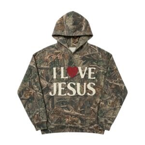 Lamar Jackson I Love Jesus Hoodie Camo 1