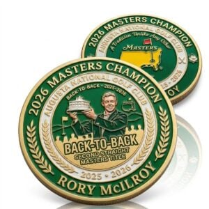 Rory McIlroy Masters Back To Back 2025 2026 Champion Challenge Coin 1