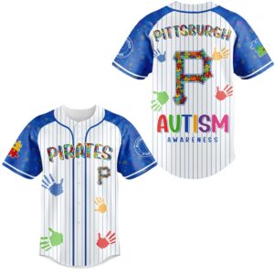 1 2026 Pittsburgh Pirates Autism Awareness Day Jersey