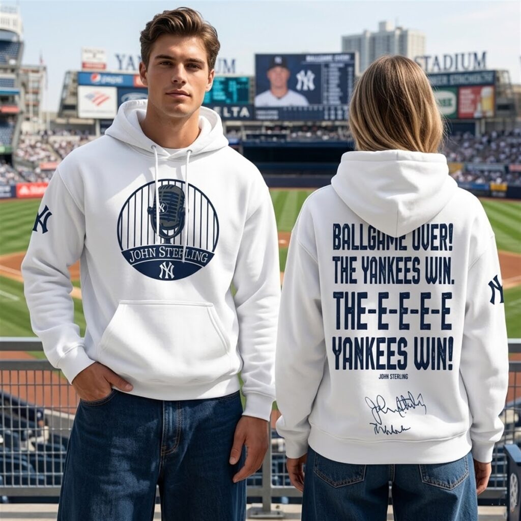 0 2026 Yankees Legend John Sterling in Memories Hoodie