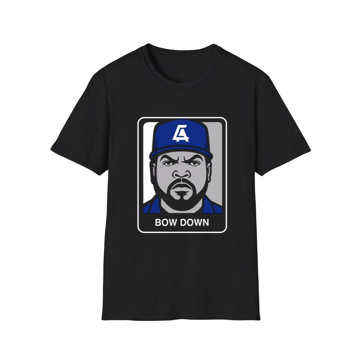 1 2026 Dodgers Ice Cube Bow Down Shirt 1