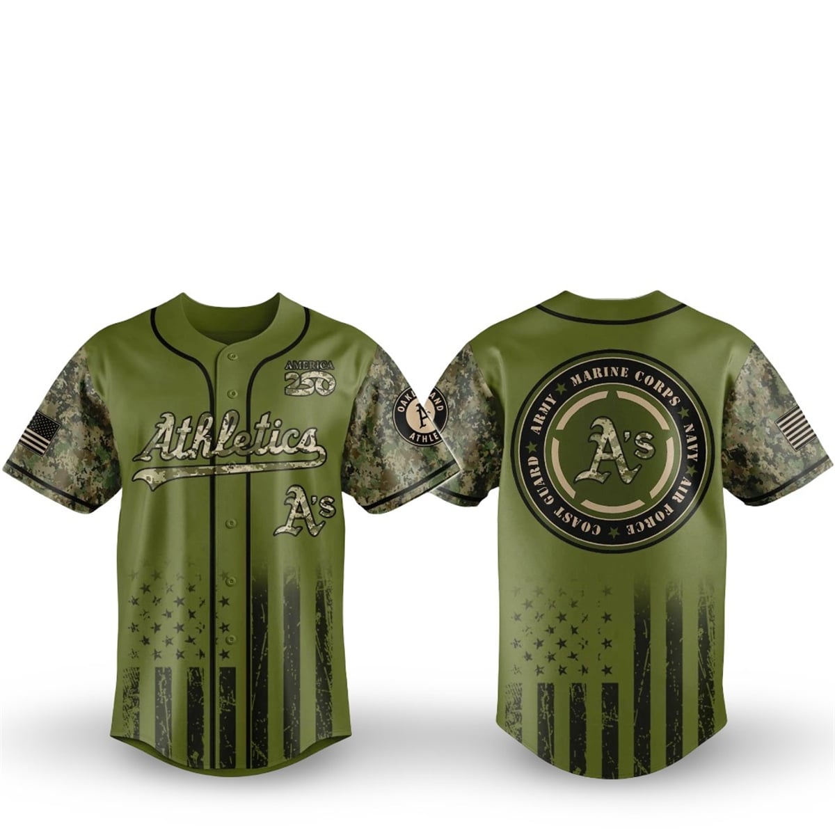 Athletics Military Appreciation Night 2026 Jersey 2 1 Athletics Military Appreciation Night 2026 Jersey